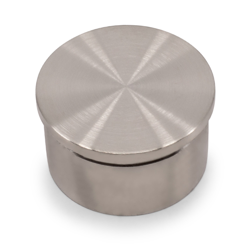 AWR Solutions - round handrail end cap flat satin finish 316 grade stainless steel