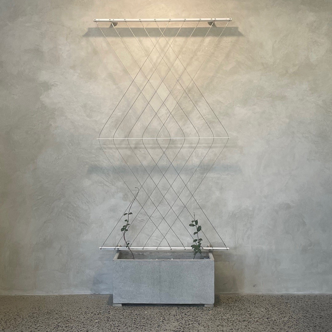 Living Designs Diamond Plant Trellis Kit 1850mm x 1075mm - Large - Bright Cables