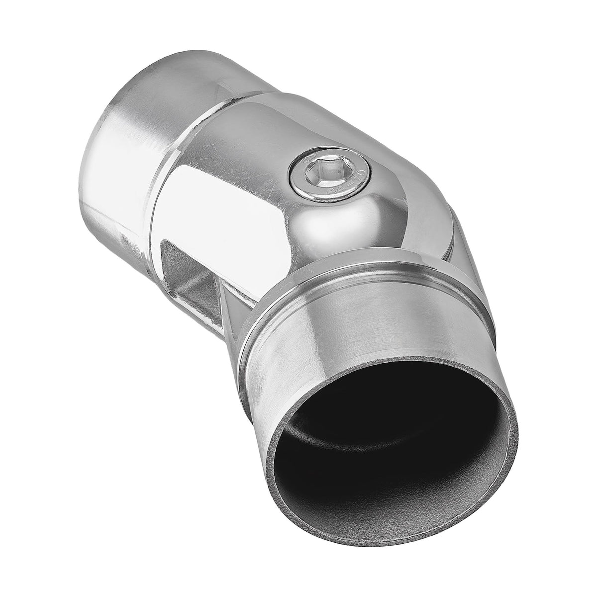 Round Adjustable Joiner to suit 2 (50.8mm) x 1.6mm Round Tube 316 Grade Stainless Steel - Mirror Polish