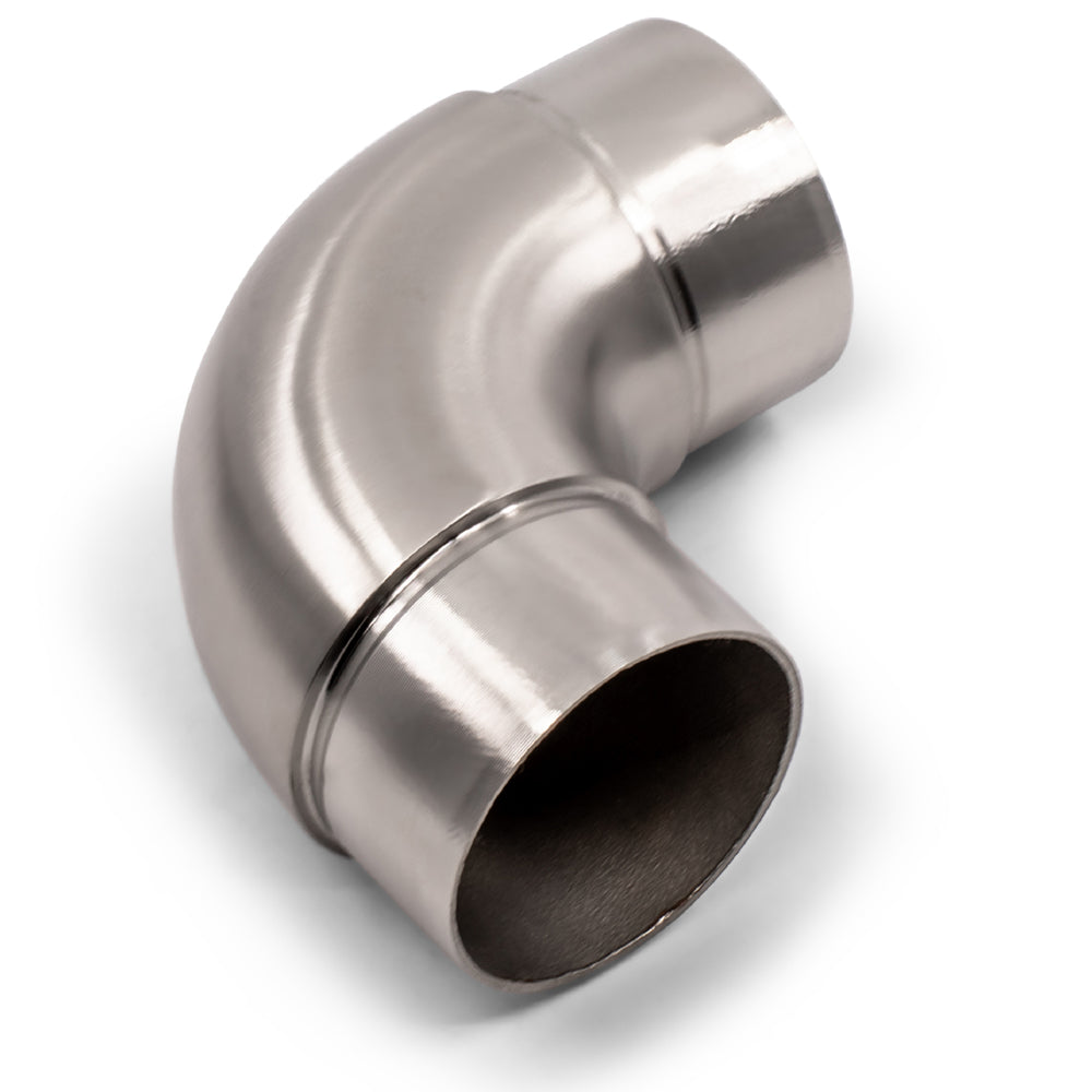 90 Degree Radius Elbow Joiner to suit 2 (50.8mm) x 1.6mm Round Tube 316 Grade Stainless Steel - Satin Finish
