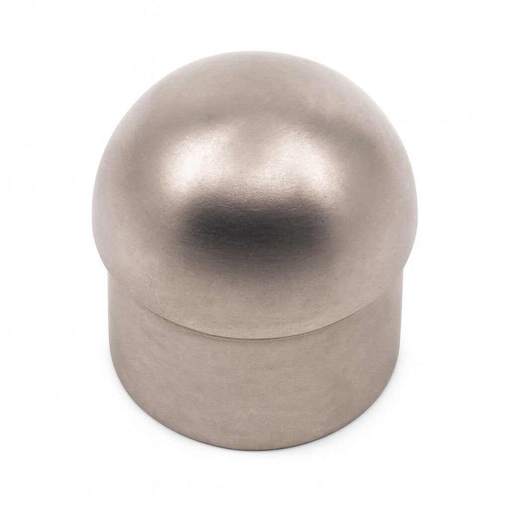 Domed End Cap to suit 2 (50.8mm) x 1.6mm Round Tube 316 Grade Stainless Steel - Satin Finish