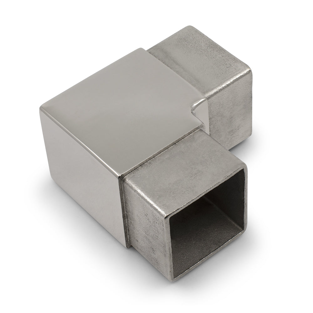 90 Degree Elbow to suit 2 (50.8mm) x 1.6mm Square Tube 316 Grade Stainless - Mirror Polish