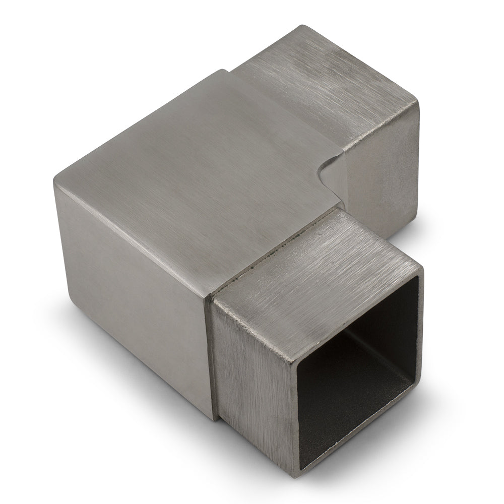 90 Degree Elbow to suit 2 (50.8mm) x 1.6mm Square Tube 316 Grade Stainless - Satin Finish