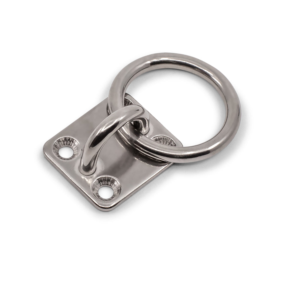 Pad Eye Oblong with Ring 304 Grade Stainless Steel - SIZES: 6mm - 8mm