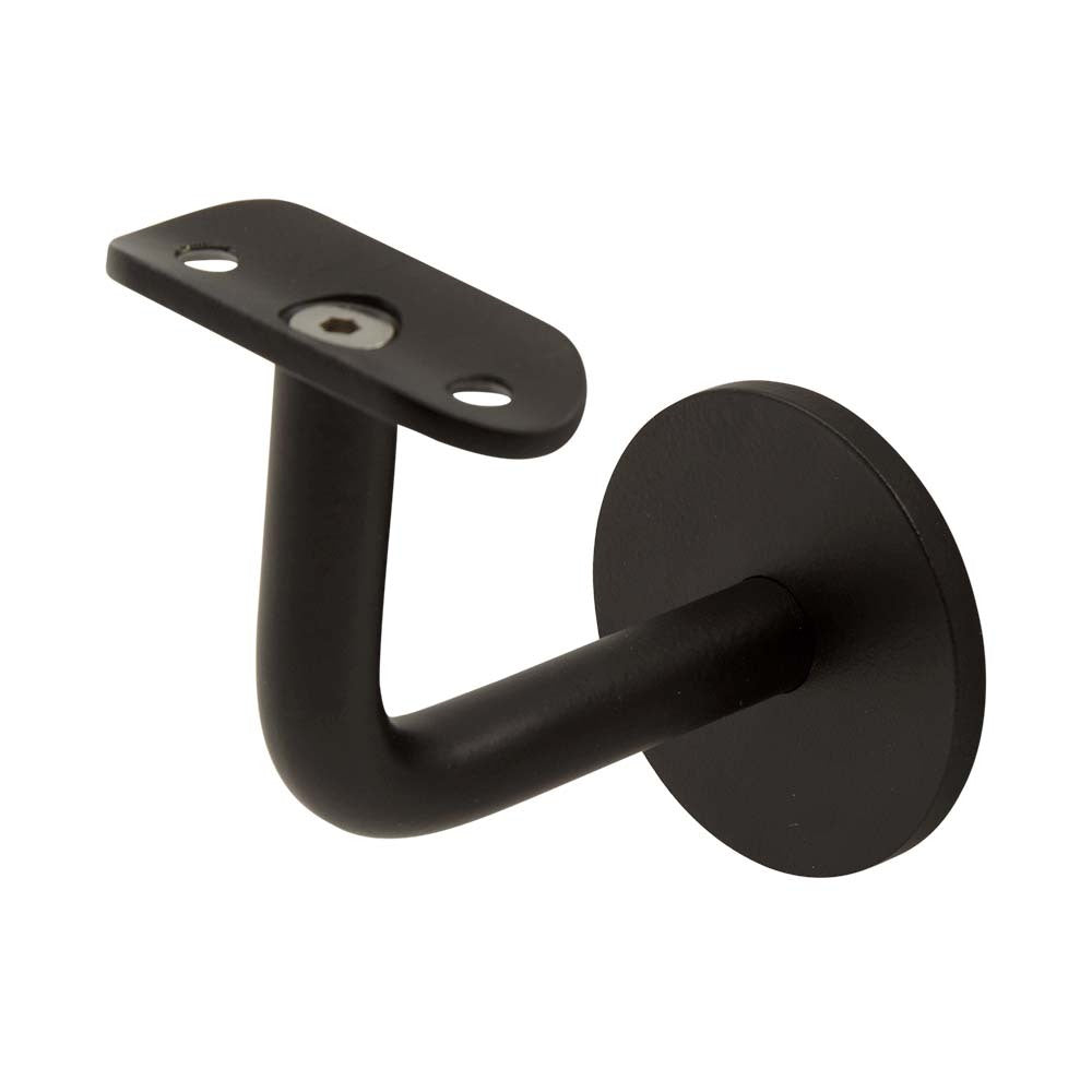 Living Designs Timber Handrail Bracket Matt Black - 316 Grade Stainless Steel