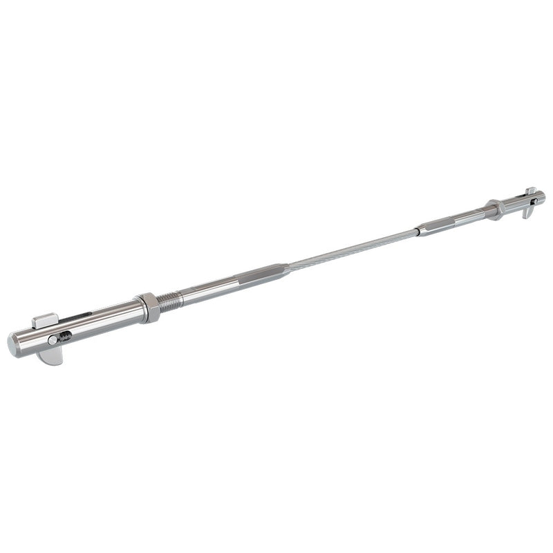 Bright Finish Factory Swaged Wire Balustrade - Flip Lock System - Suits Metal Posts