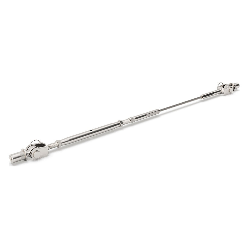 Bright Finish Factory Swaged Wire Balustrade - Rig Fork System with Nutserts - Suits Metal Posts