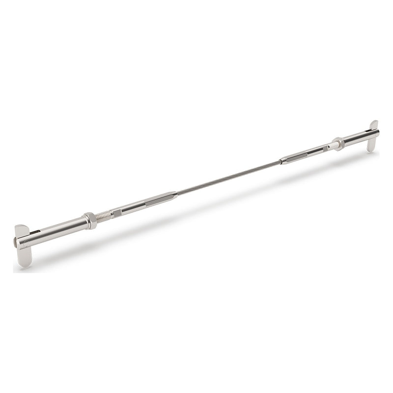 Bright Finish Factory Swaged Wire Balustrade - Toggle Lock System - Suits Metal Posts