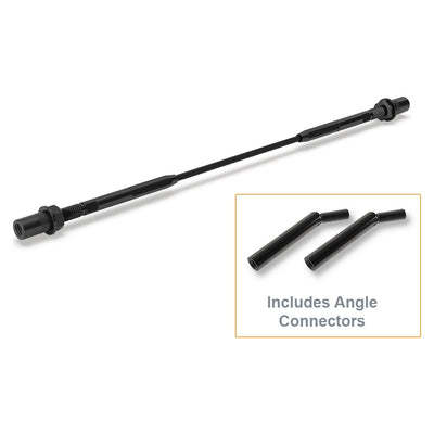 BlackEtch Factory Swaged Wire Balustrade - Metal Insert STAIR System (Includes Angle Connectors) - Suits Metal Posts