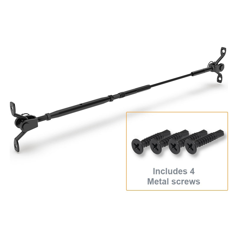 BlackEtch Factory Swaged Wire Balustrade - Rig Fork System with Saddles - Suits Metal Posts