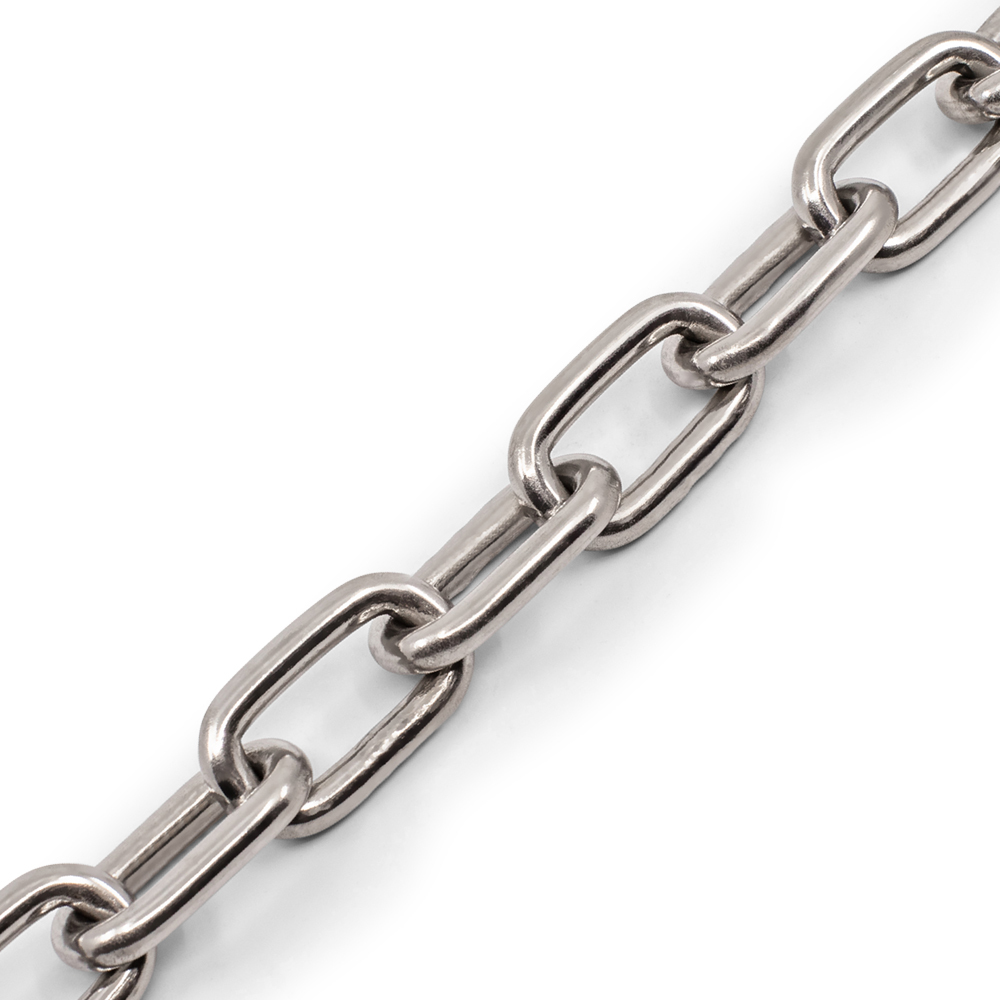 Regular Link Chain 316 Grade Stainless Steel - SIZES: 2mm - 12mm