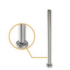 AWR Solutions - Round Post Blank Mirror Polish - Base Plate and Cover