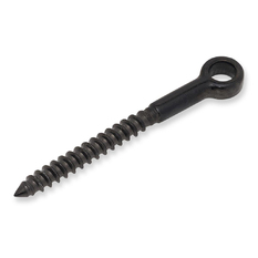 AWR Solutions - BlackEtch Screw Eye (Lag Screw) 6mm x 60mm - 316 Grade Stainless Steel