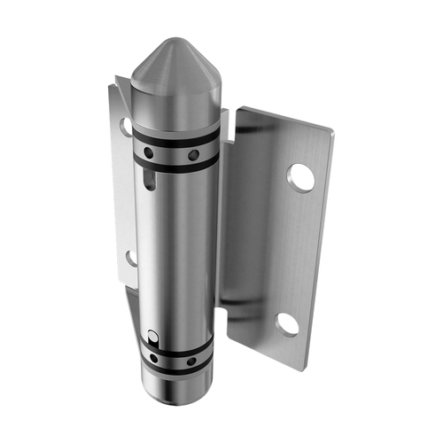 AWR Solutions - Hinge Glass to Wall / Square Post - 316 Grade Stainless Steel - Satin Finish