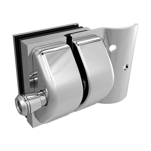 AWR Solutions - Latch Glass to Round Post - 316 Grade Stainless Steel - Mirror Polish