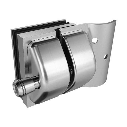 AWR Solutions - Latch Glass to Round Post - 316 Grade Stainless Steel - Satin Finish