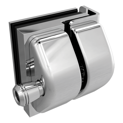 AWR Solutions - Latch Glass to Wall / Square Post - 316 Grade Stainless Steel - Mirror Polish