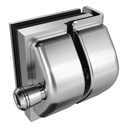 AWR Solutions - Latch Glass to Wall / Square Post - 316 Grade Stainless Steel - Satin Finish