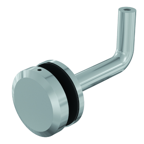 AWR Solutions - offset handrail bracket glass 50mm 316 grade stainless steel mirror polish