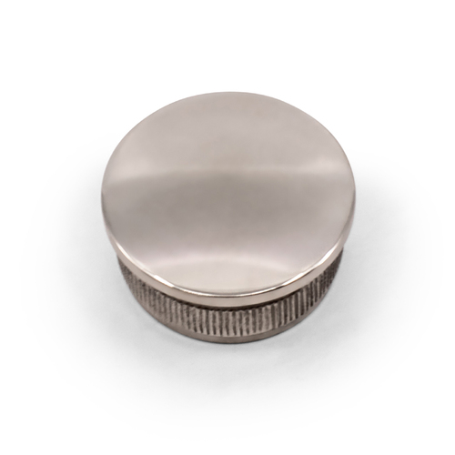 AWR Solutions - radiused end cap round handrail self grip mirror polish 316 grade stainless steel