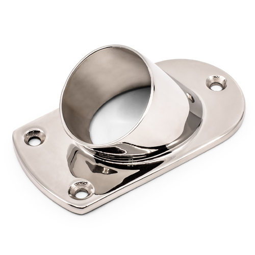 AWR Solutions - wall stop flange 45 degree mirror polish 316 grade stainless steel