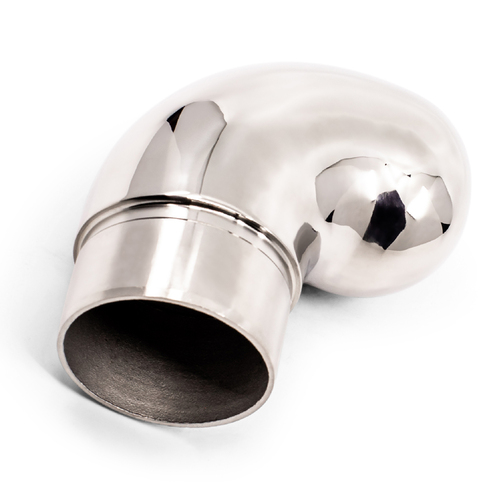 AWR Solutions - hand rail end cap 90 degree mirror polish 316 grade stainless steel