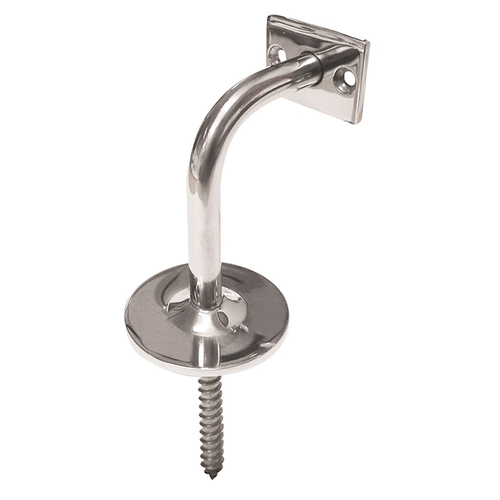 AWR Solutions - Handrail Support to suit Flat Handrail Screw Fix 316 Grade Stainless Steel - Mirror Polish