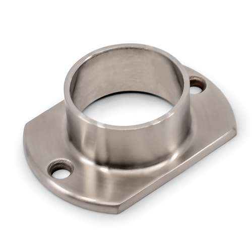 AWR Solutions - oblong post flange satin finish 316 grade stainless steel