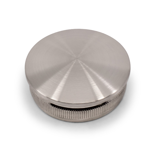 AWR Solutions - round handrail end cap self grip satin finish 316 grade stainless steel