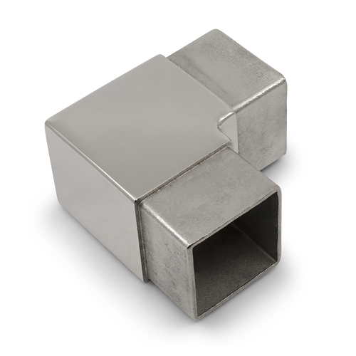 AWR Solutions - 90 Degree Elbow to suit 2" (50.8mm) x 1.5mm Square Tube 316 Grade Stainless - Mirror Polish