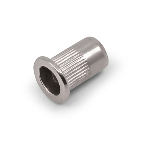 AWR Solutions - Nut Rivet M6 Left Hand Thread Large Flange - 304 Grade Stainless Steel - Drill Size: 9mm Wall Thickness: 0.7-4mm