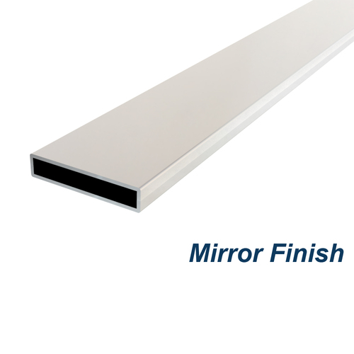 AWR Solutions - Rectangle Tube 50mm x 10mm x 1.5mm Wall Thickness 316 Grade Stainless Steel - Mirror Polish