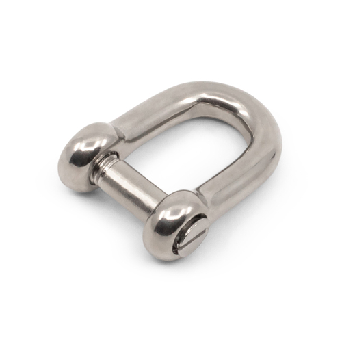 AWR Solutions - Shackle D Sink Pin Slotted Head M4 M6 M8 M10 316 Marine Grade Stainless