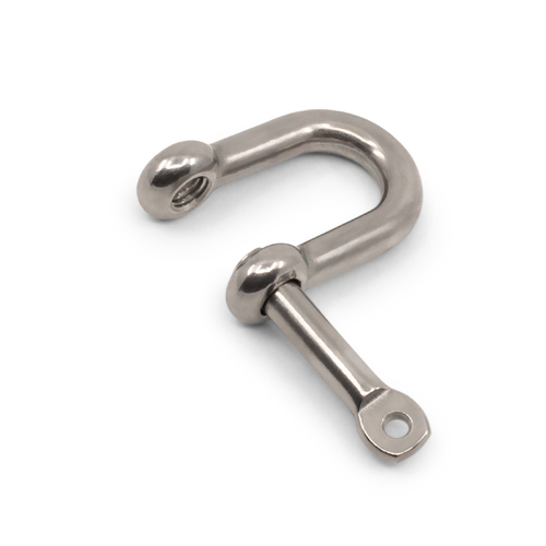 4mm 316 STAINLESS STEEL SLOTTED PIN DEE D-SHACKLE M4 Boat/Marine/Sail/Shade/Slot 