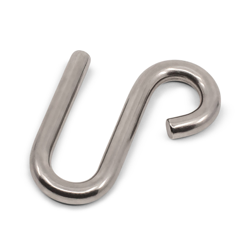 S Hook 304 Grade Stainless Steel - SIZES: 5mm - 9mm