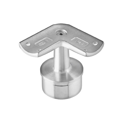 AWR Solutions - Corner Post Top - Round Handrail - Round Base 50.8mm x 3.0mm - Satin Finish - 316 Stainless Steel