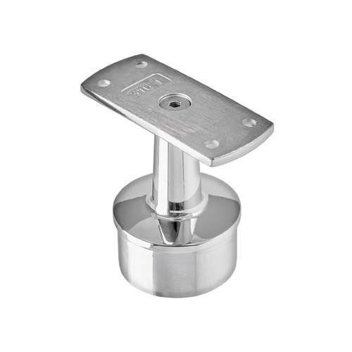 AWR Solutions - End Post Top - Flat Handrail - Round Base 50.8mm x 3.0mm - Mirror Polish - 316 Stainless Steel
