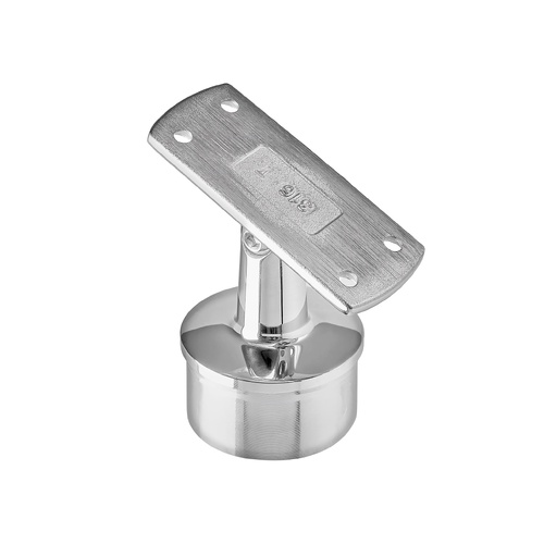 AWR Solutions - Stair End Post Top - Flat Handrail - Round Base 50.8mm x 3.0mm - Mirror Polish - 316 Stainless Steel