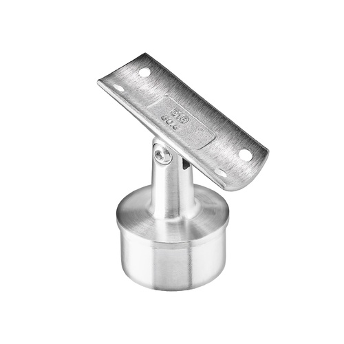 AWR Solutions - Stair Intermediate Post Top - Round Handrail - Round Base 50.8mm x 1.6mm - Satin Finish - 316 Stainless Steel