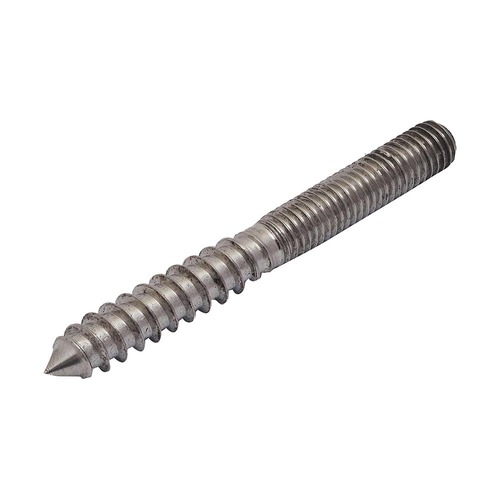 AWR Solutions - Dual Threaded Coach Screw 8 x 70mm (M8 x 35mm) - 316 Grade Stainless Steel