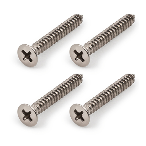 AWR Solutions - Self Tapping Screw CSK Head Phillips Drive 14g x 25mm (1") - 304 Grade Stainless Steel  - 4 PACK for RHS Posts
