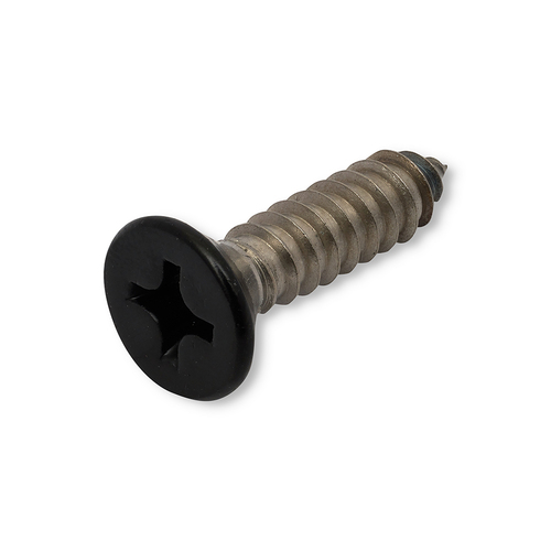 AWR Solutions - Self Tapping Screw CSK Head Phillips Drive 14g x 1 - 304 Grade Stainless Steel - Powder Coated Black