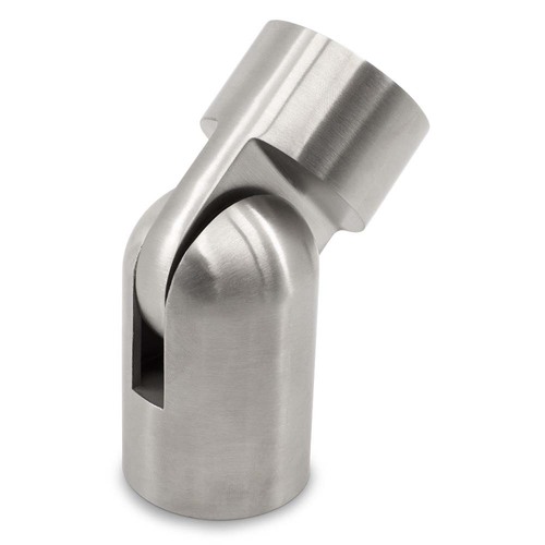 AWR Solutions - Living Designs Timber Handrail Adjustable Joiner Satin Finish - 316 Grade Stainless Steel