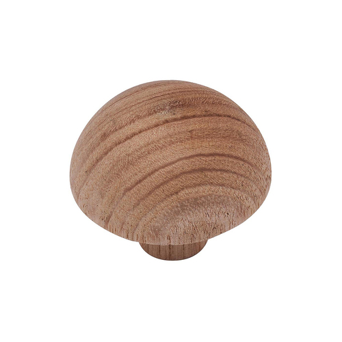 AWR Solutions - Living Designs 43mm Timber Handrail Domed End Cap Degree Bend  - Victorian Ash