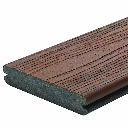 AWR Solutions - trex transcend composite decking board lava rock grooved edge