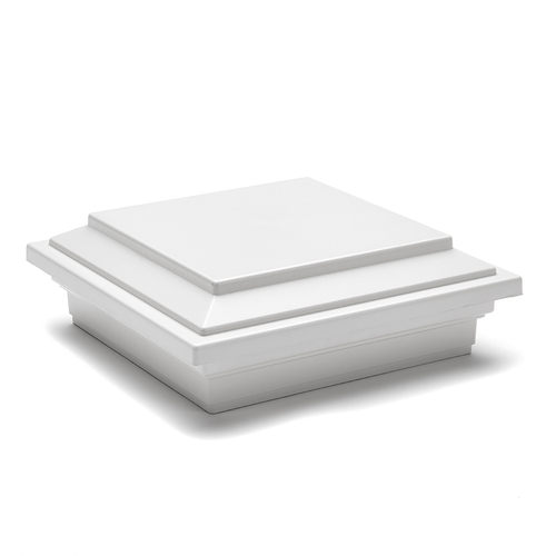 AWR Solutions - Trex 100mm x 100mm Flat Post Cap - Classic White