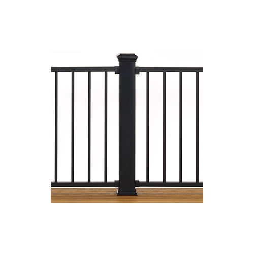 AWR Solutions - Trex Post Kit for Flat and Stair Sections with Pyramid Cap 1350mm - Charcoal Black