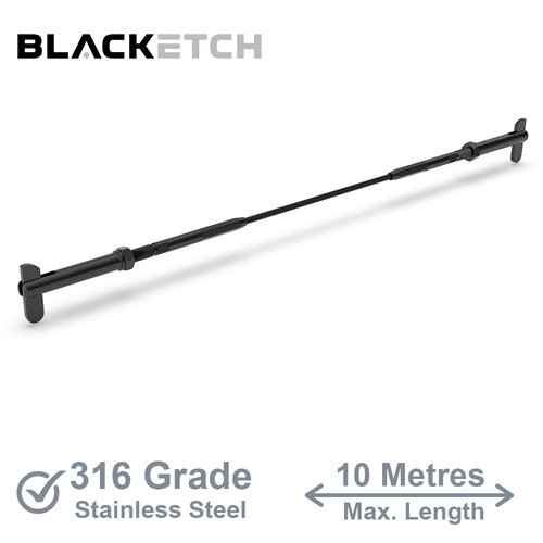 AWR Solutions - BlackEtch Factory Swaged Wire Balustrade - Toggle Lock System - Suits Metal Posts