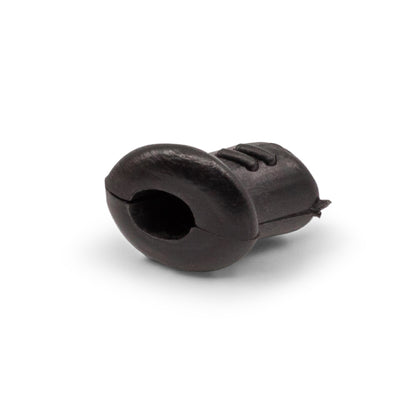 Nylon Grommet Split Type Angled Black - Drill Size: 9mm Internal Hole: 6.5mm Suits: 3.2mm - 4mm Wire Rope
