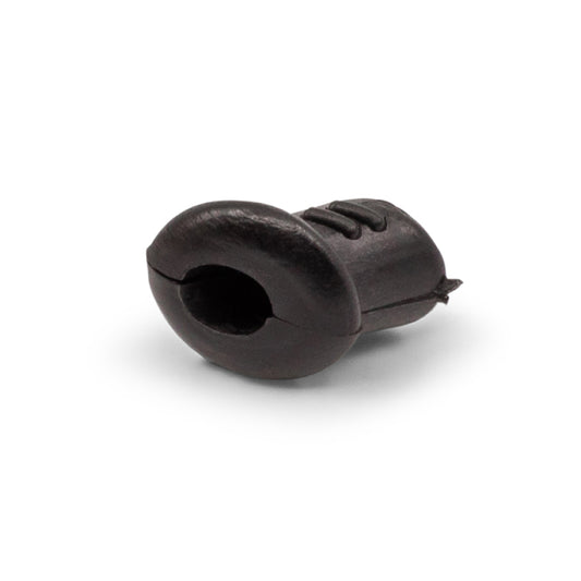 Nylon Grommet Split Type Angled Black - Drill Size: 9mm Internal Hole: 6.5mm Suits: 3.2mm - 4mm Wire Rope